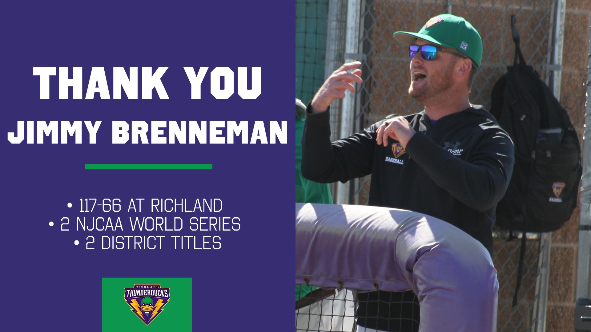 Brenneman Leaving for Assistant Position at Purdue