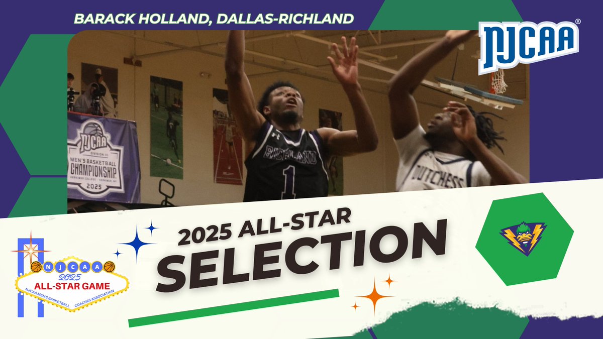 Holland Chosen for NJCAA All-Star Game